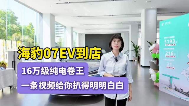 颜值能打还好开，再加超快充，海豹 07EV 闪充版家用闭眼冲