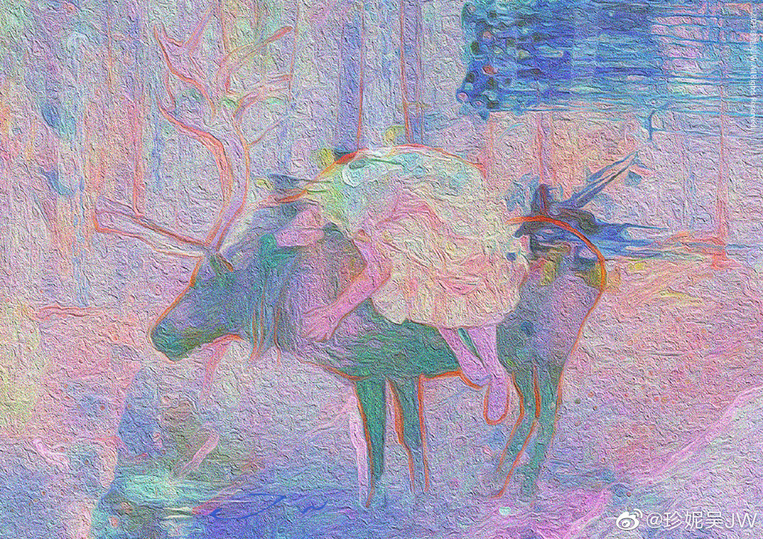 把你挂念在我心上珍妮吴jw绘画出品