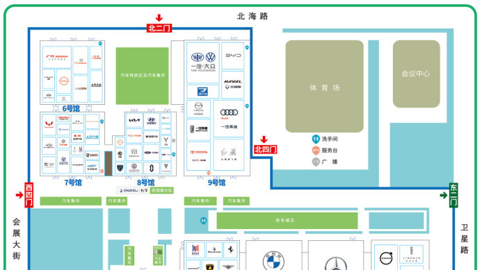 逛展必备 2022第19届长春汽博会展位图抢先看