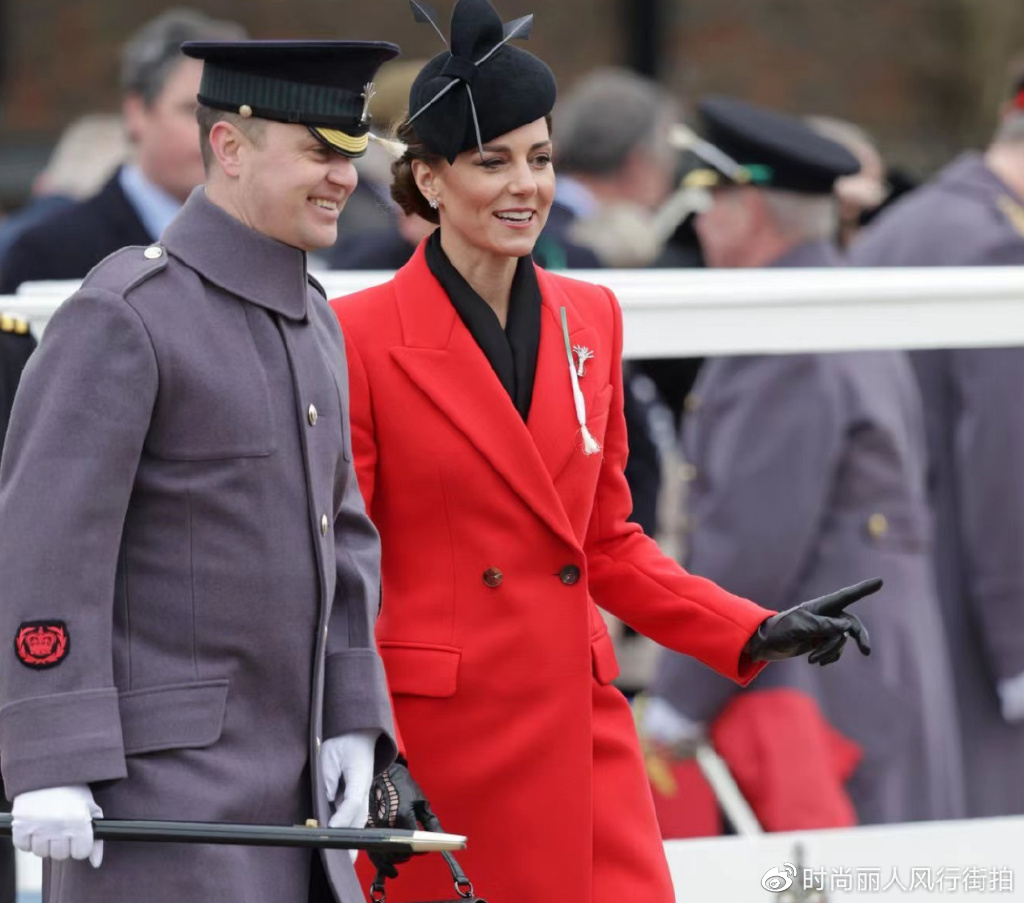 英国皇室会见韩国总统夫妇 凯特王妃一袭红裙亮相-搜狐大视野-搜狐新闻