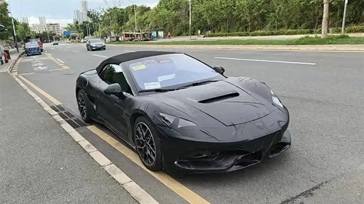 比亚迪全新超跑腾势Z谍照曝光，将提供硬顶和敞篷版本