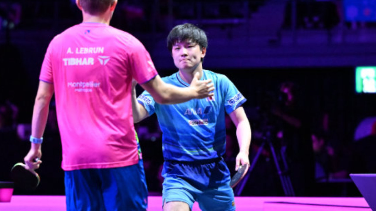 全程无解零封晋级！张本智和4-0艾利克斯·勒布伦