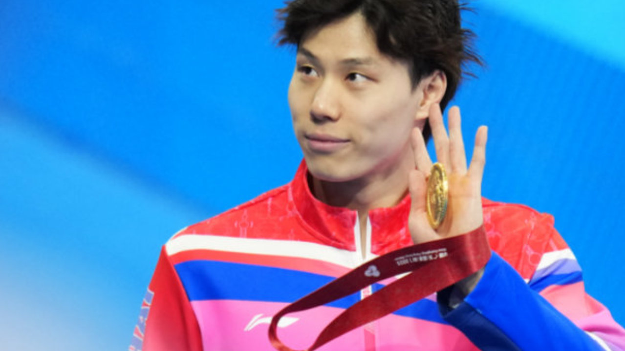 覃海洋卫冕三连冠！斩获全运会男子200米蛙泳金牌