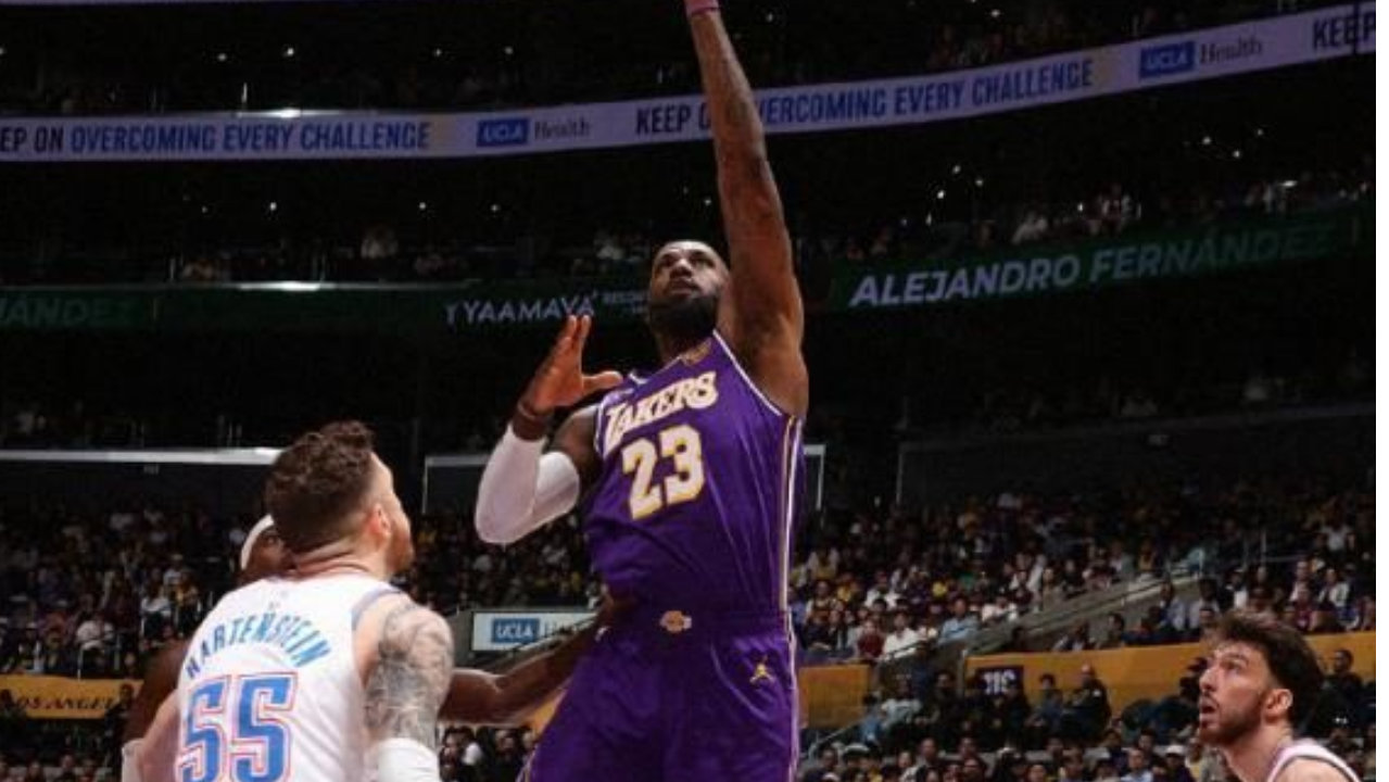 雷霆119比110客场击败湖人，终结对手三连胜，里夫斯成为输球最大因素