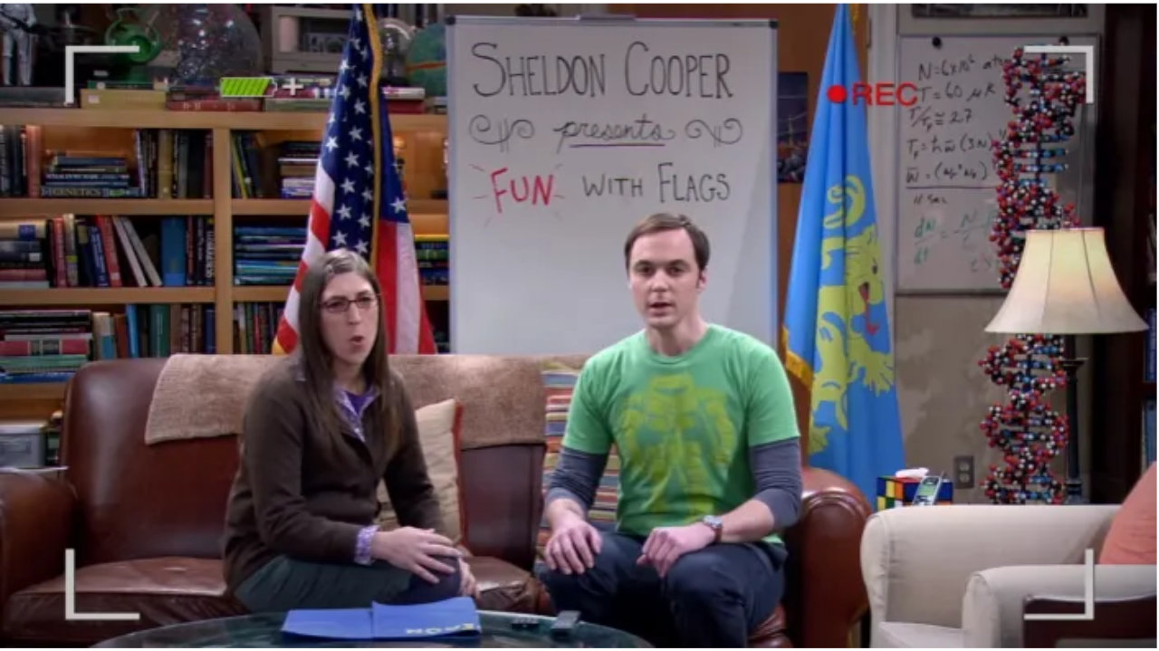 万盛崽儿看＜生活大爆炸＞：Sheldon搞旗子，Raj被Siri整得打脑壳！