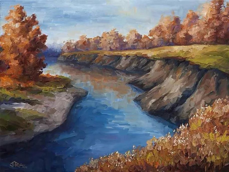 唯美壮丽的印象派油画风景，美极了