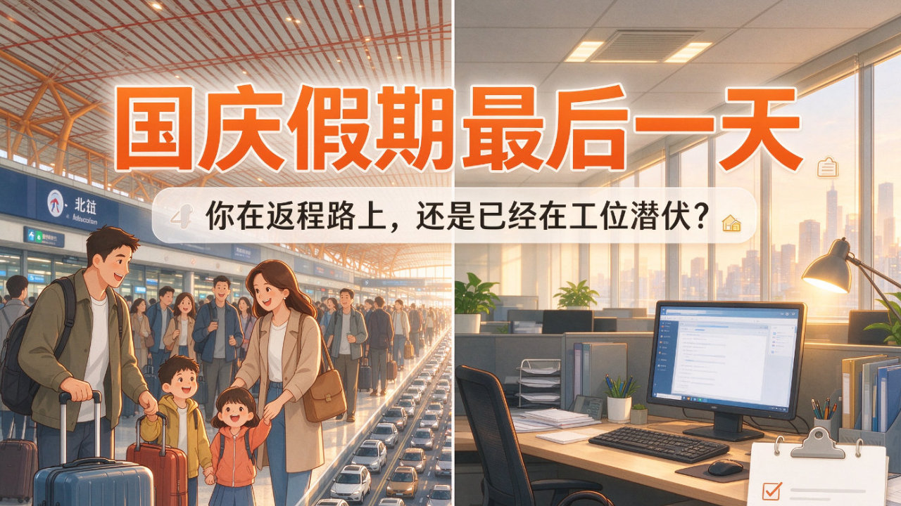 国庆假期结束：你在返程路上，还是已经在工位 “潜伏”？