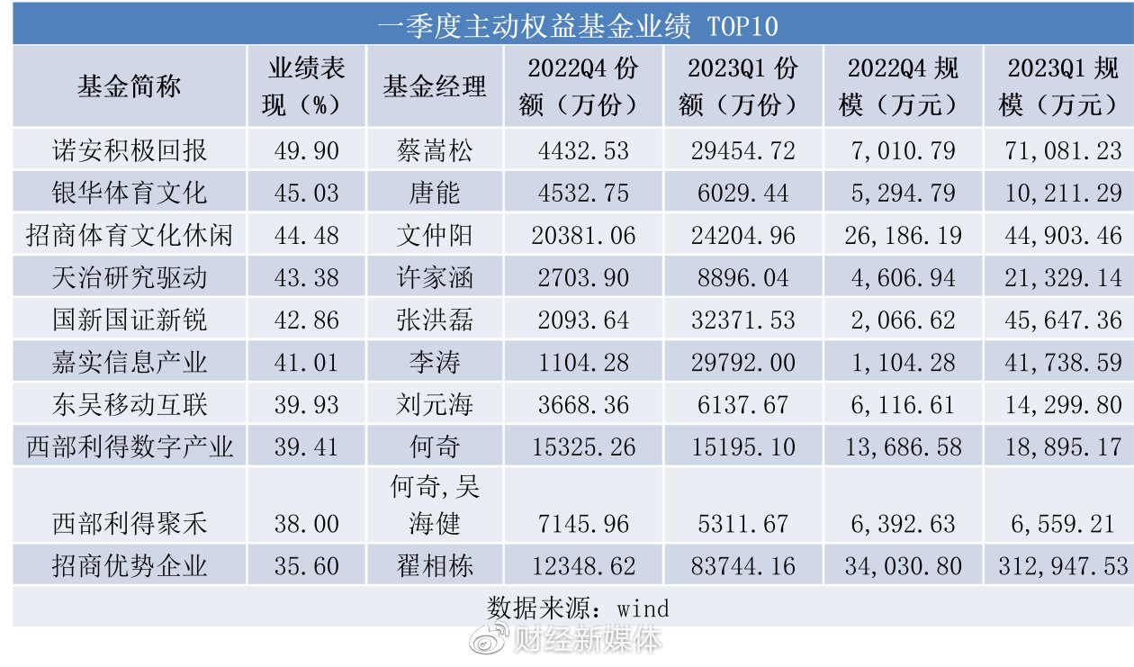 解密一季度领跑基金：当风往AI吹