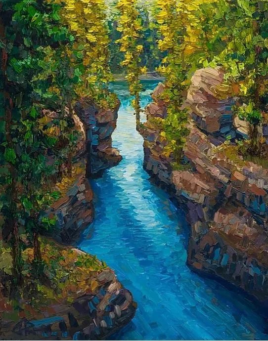 唯美壮丽的印象派油画风景，美极了