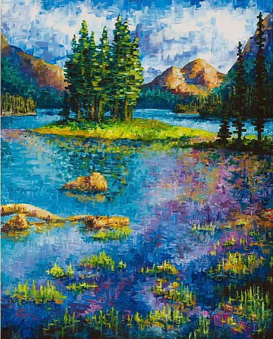 唯美壮丽的印象派油画风景，美极了
