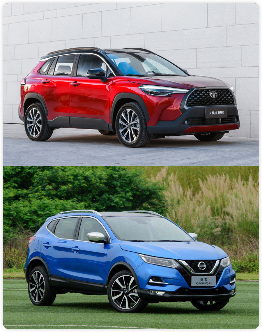 15万左右,买台合资品牌SUV,丰田卡罗拉锐放和日产逍客如何选?