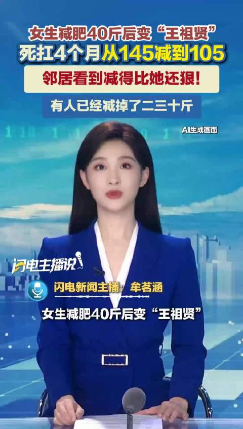女生减肥40斤后变“王祖贤” 邻居看到减的比她还狠