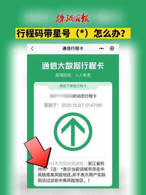 一觉醒来行程码多了个星号别急看这里株洲市民行程码带星株洲日报