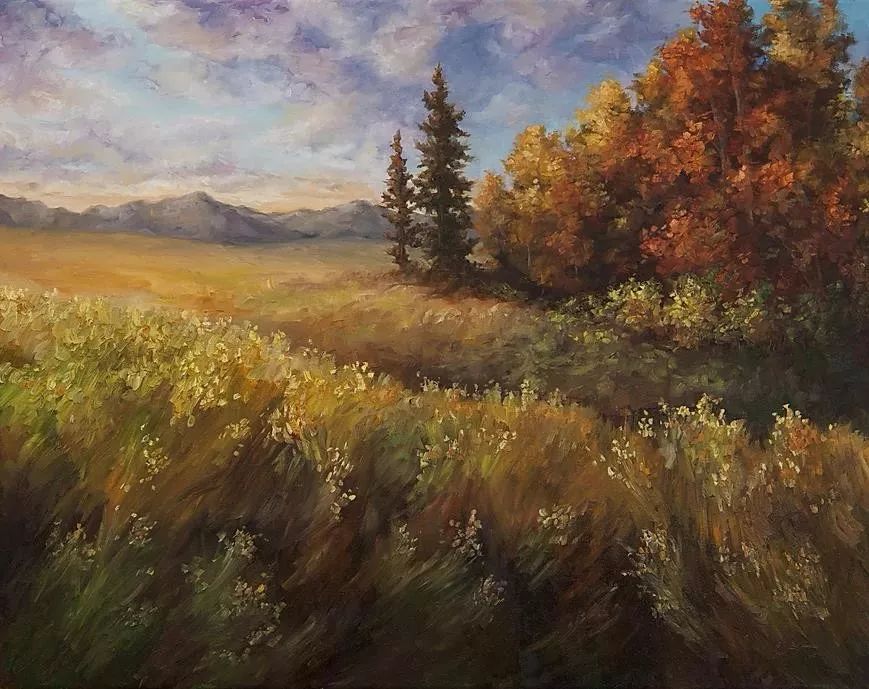 唯美壮丽的印象派油画风景，美极了