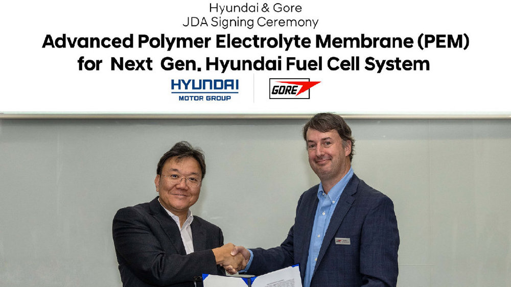 现代汽车和起亚携手戈尔，共同开发用于氢燃料电池系统的质子交换膜