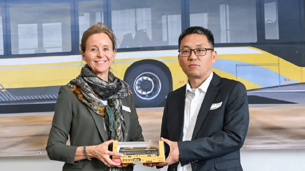 比亚迪在丹麦交付欧洲市场第5000辆纯电动大巴