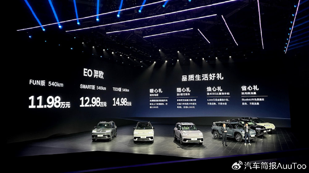 北京现代EO羿欧11.98万起售 六大品质重新定义15万级纯电SUV
