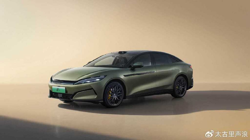 比亚迪汉L新增橄榄绿和西子蓝两种车漆