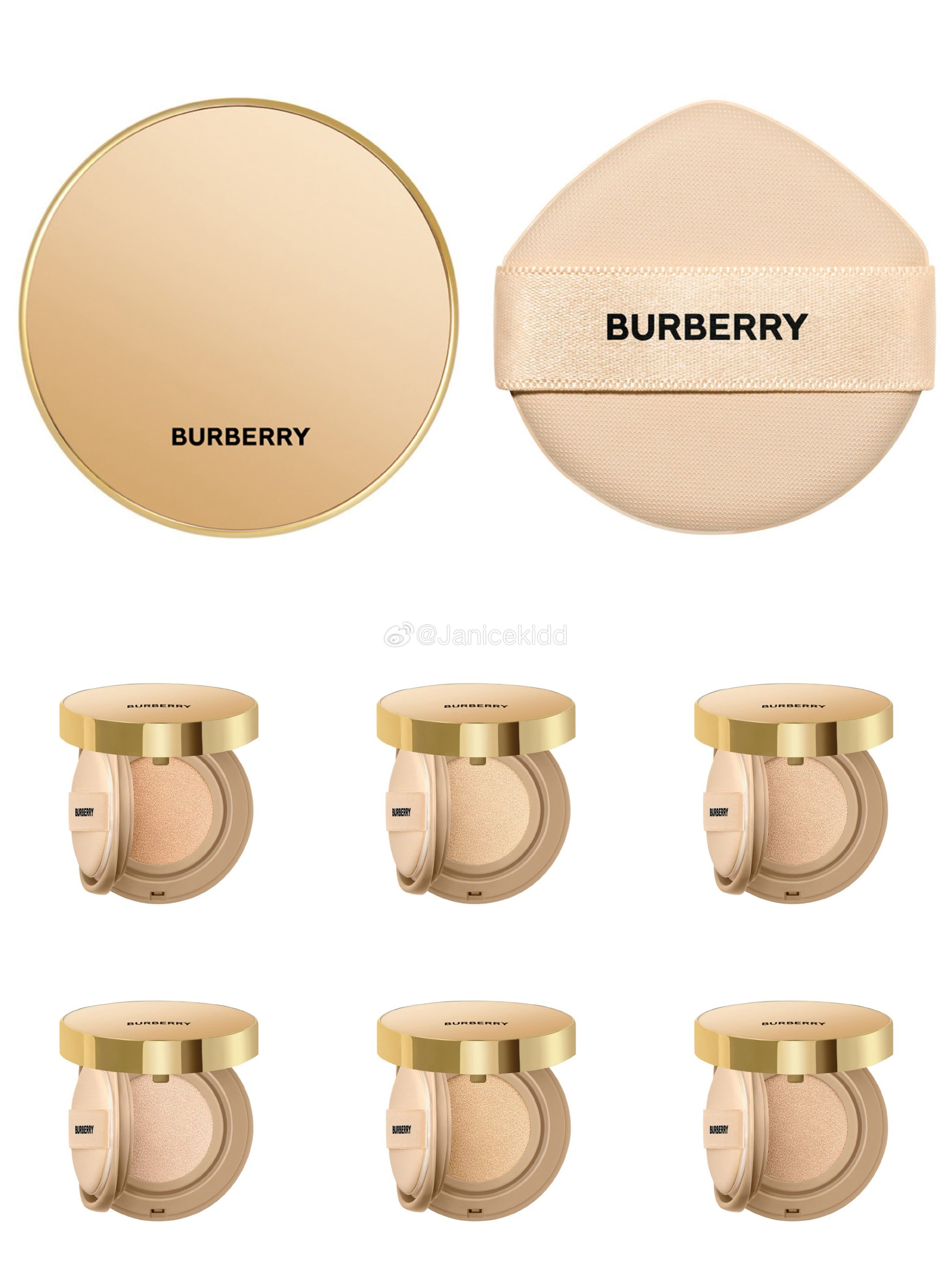 Burberry 新品风衣气垫🧥 共6个色号，SPF15 柔雾妆效…