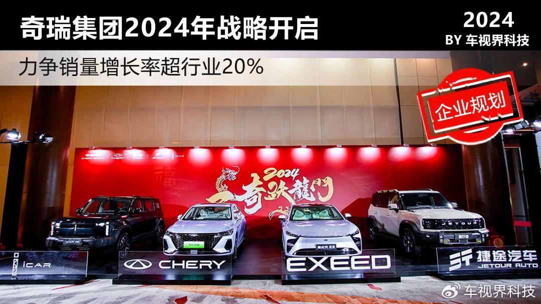 力争销量增长率超行业20% 奇瑞集团2024年战略开启