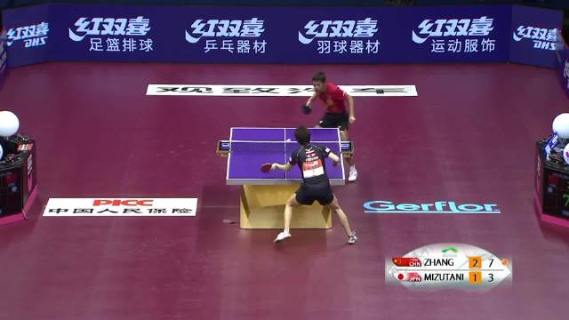 帝国の絶凶虎！恐怖的力量张继科vs水谷隼2015 WTTC