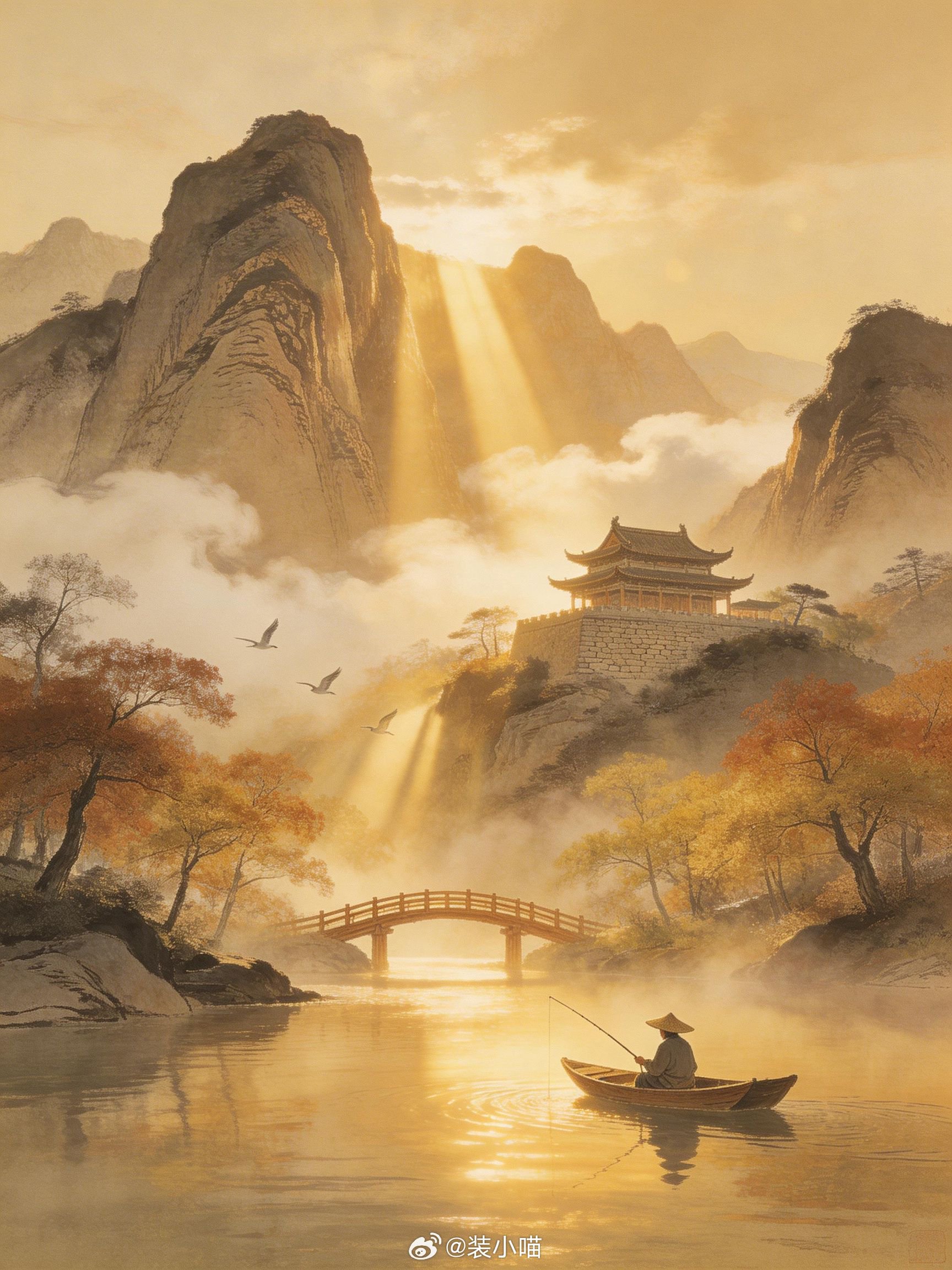 在这样的美丽景色中，找到内心的宁静和力量