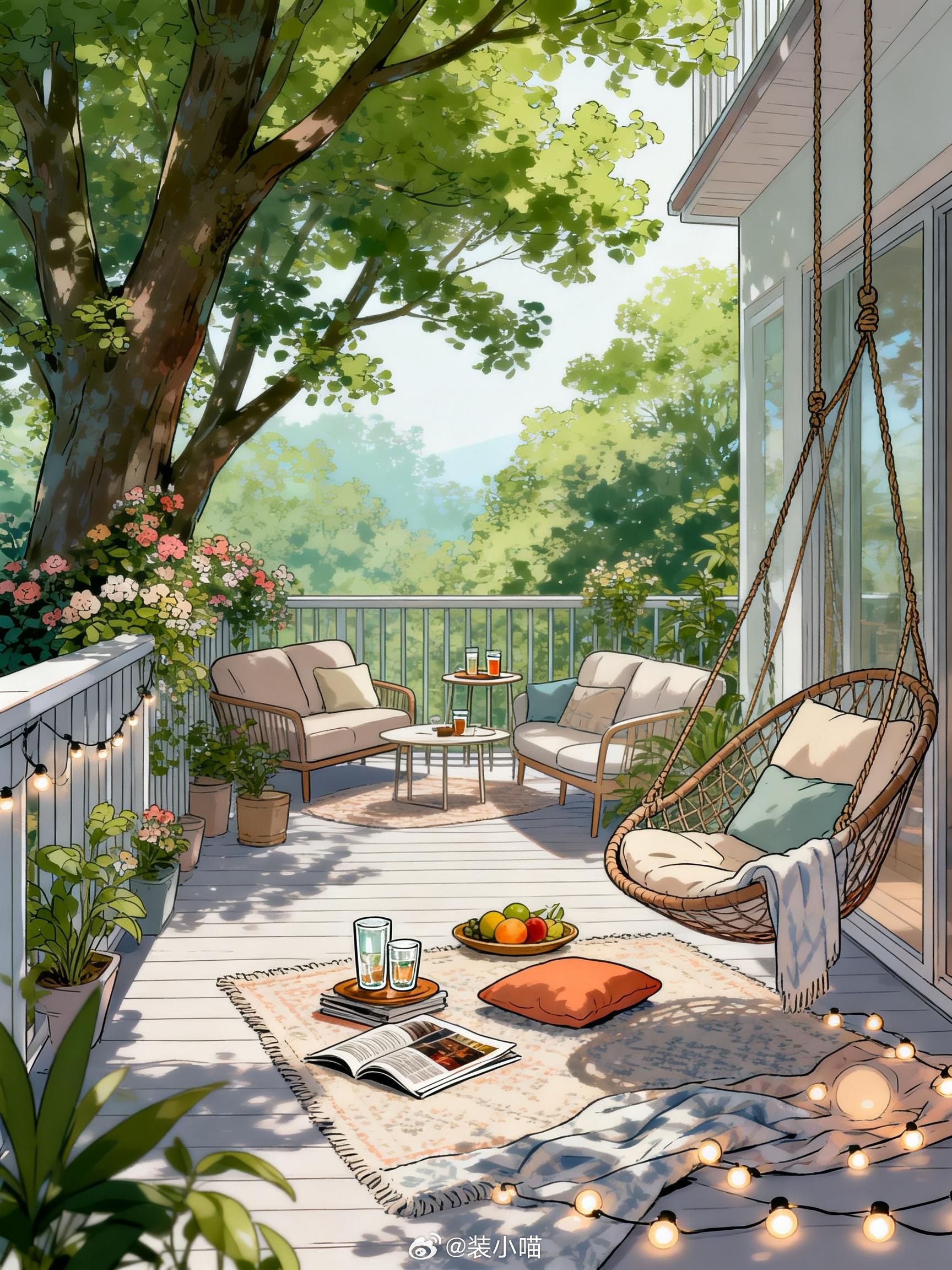 在忙碌的生活中，给自己一个小小的阳台角落，享受片刻的宁静与美好