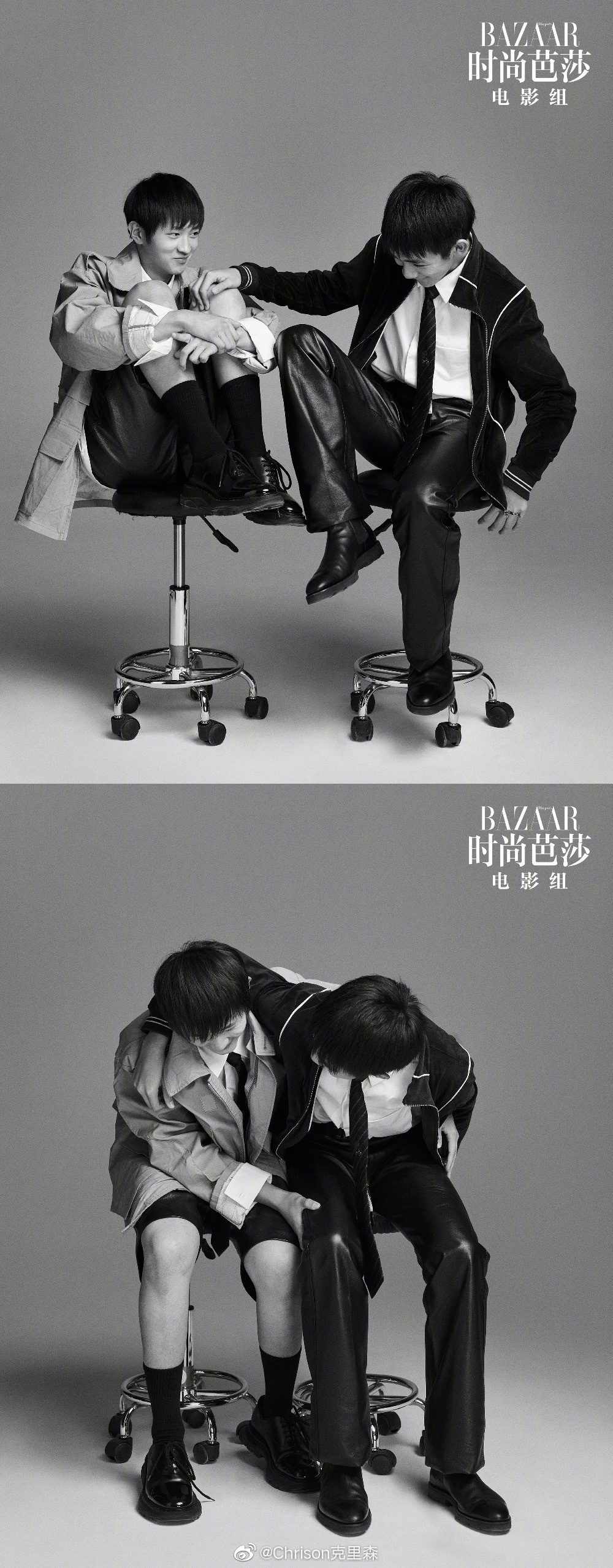 荣梓杉 & 史彭元 x 时尚芭莎 harper"s bazaar ┊换上时装的 "朱朝