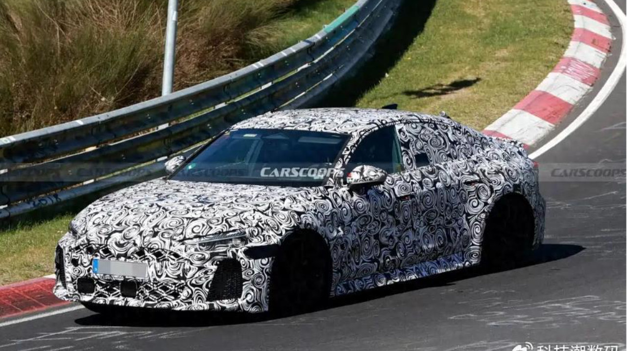 全新奥迪RS 5路试谍照曝光：使用插混系统，2月中旬上市