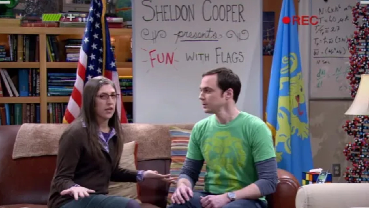 万盛崽儿看＜生活大爆炸＞：Sheldon搞旗子节目