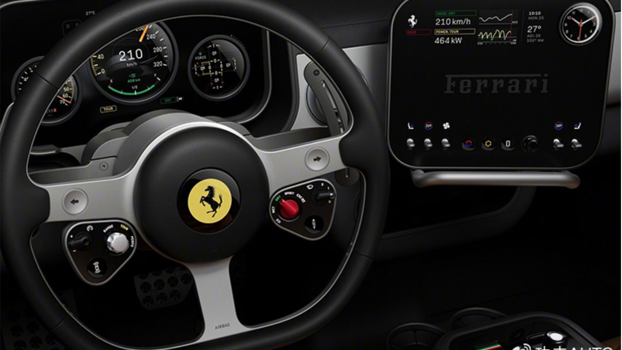 法拉利新车内饰曝光，苹果设计师操刀，这才是iCar应有的样子？