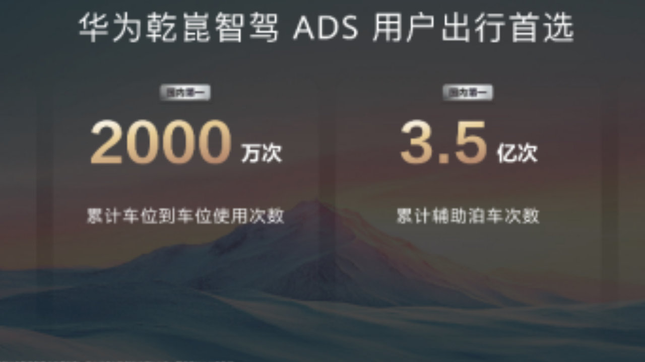 华为乾崑智驾累计辅助驾驶里程已达58.1亿公里