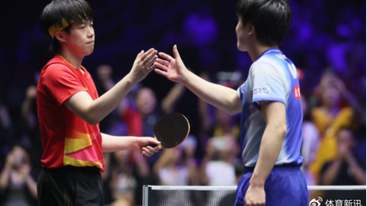 乒乓球亚锦赛，王楚钦3-2张本智和