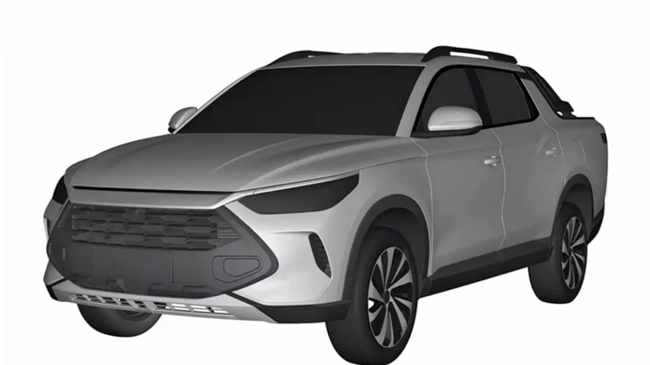 比亚迪又一款皮卡要来了，宋同款设计，定位低于SHARK