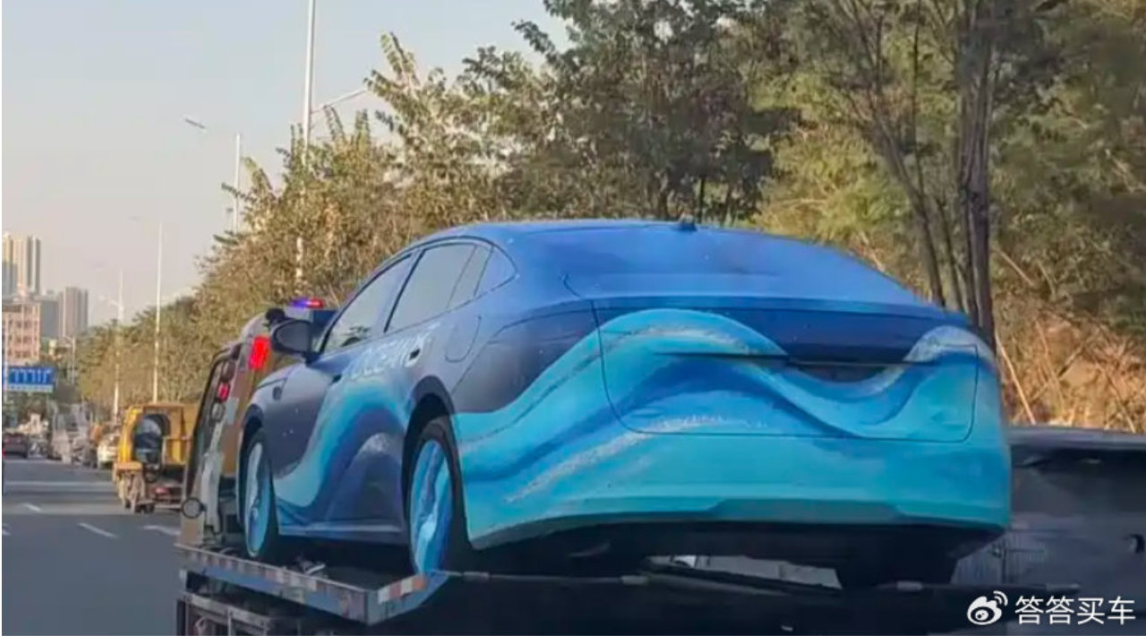 拥有最新技术的旗舰轿车 比亚迪海豹08谍照曝光