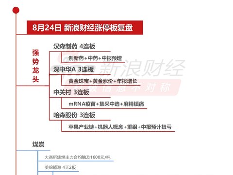8月24日沪深两市涨停分析