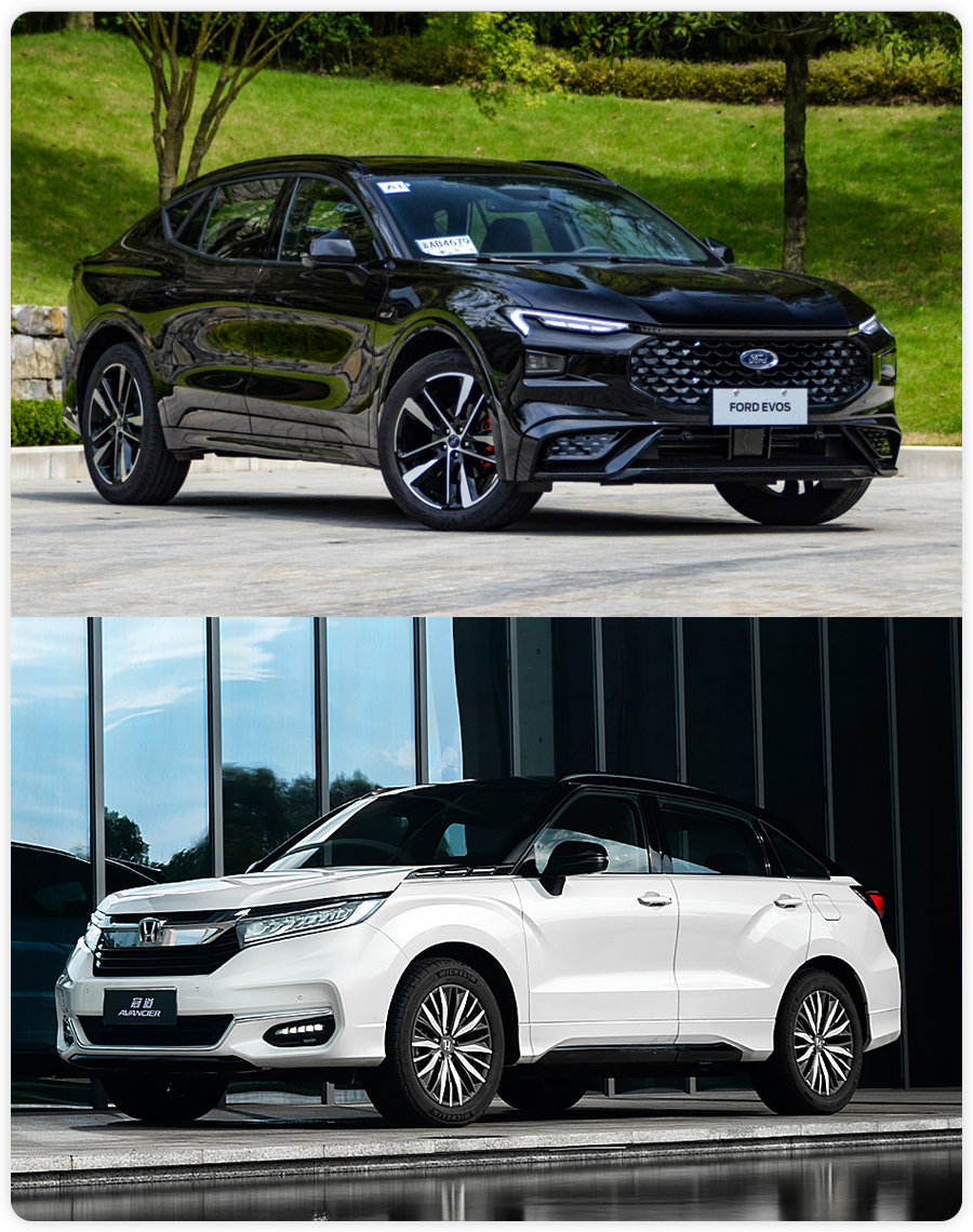 25万买大五座合资SUV,福特EVOS与本田冠道选哪个?