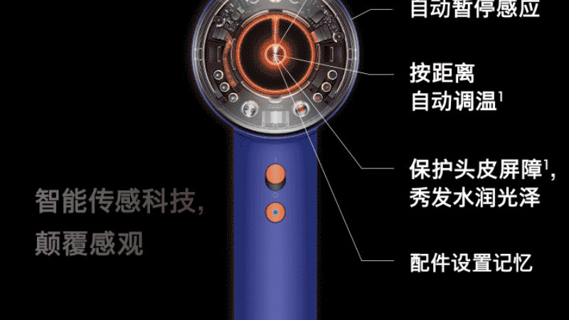 低于海外定价：戴森 HD16 智能吹风机国行京东上新