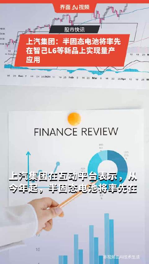上汽集团：半固态电池将率先在智己L6等新品上实现量产应用