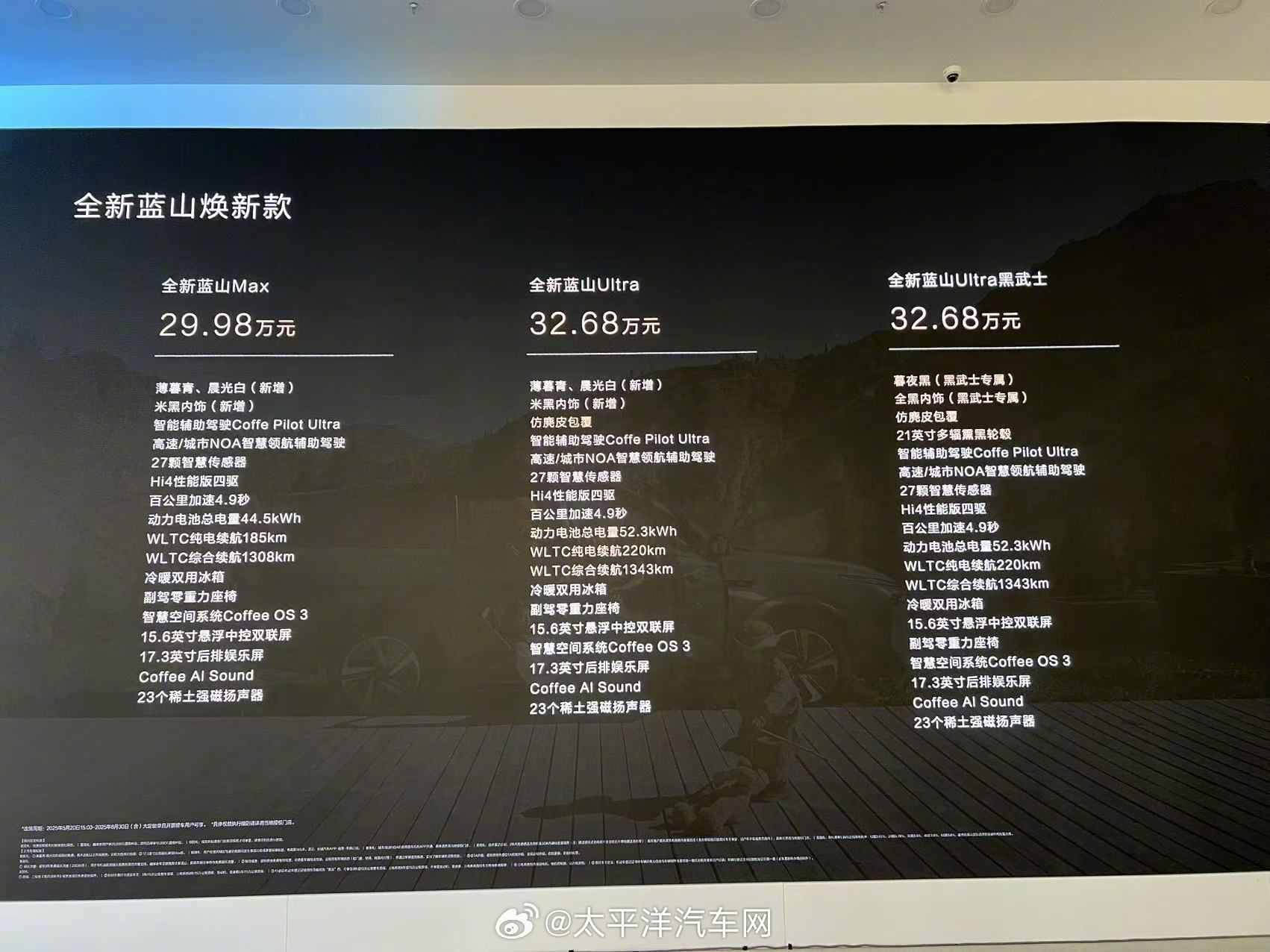 魏牌蓝山焕新版上市，29.98万起，老车主置换补贴8万