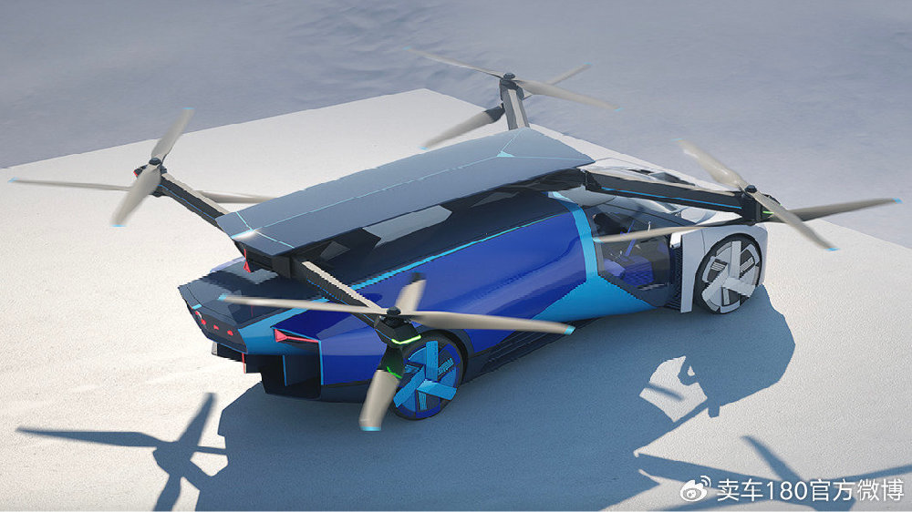 小鹏在2024年CES展示了一款电动直升机超级跑车混合车型