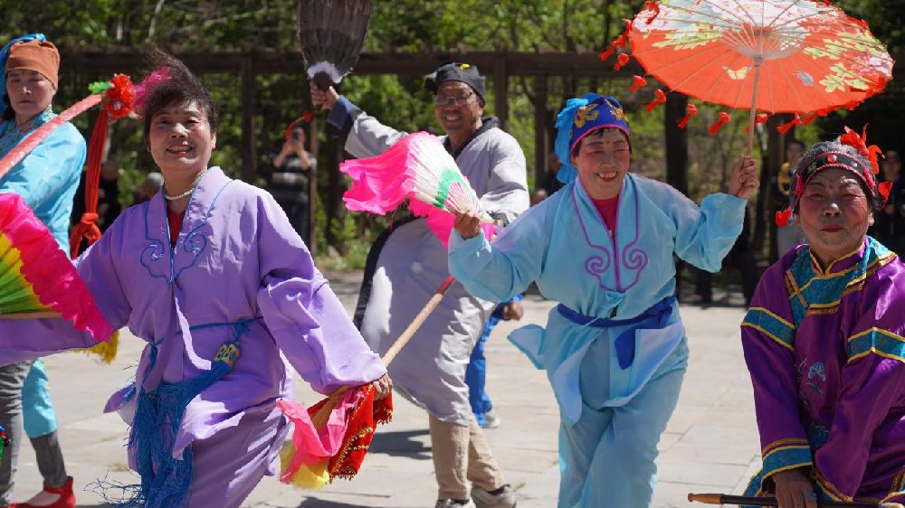 石家庄市平山县天桂山民俗文化旅游节开幕