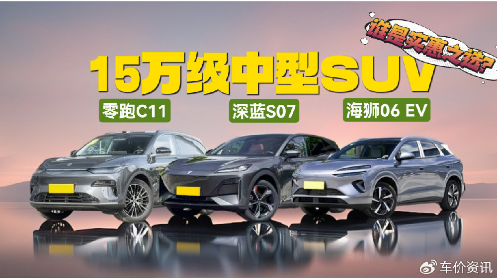 都是顾家之选，零跑C11、深蓝S07、海狮06 EV，怎么选才划算？