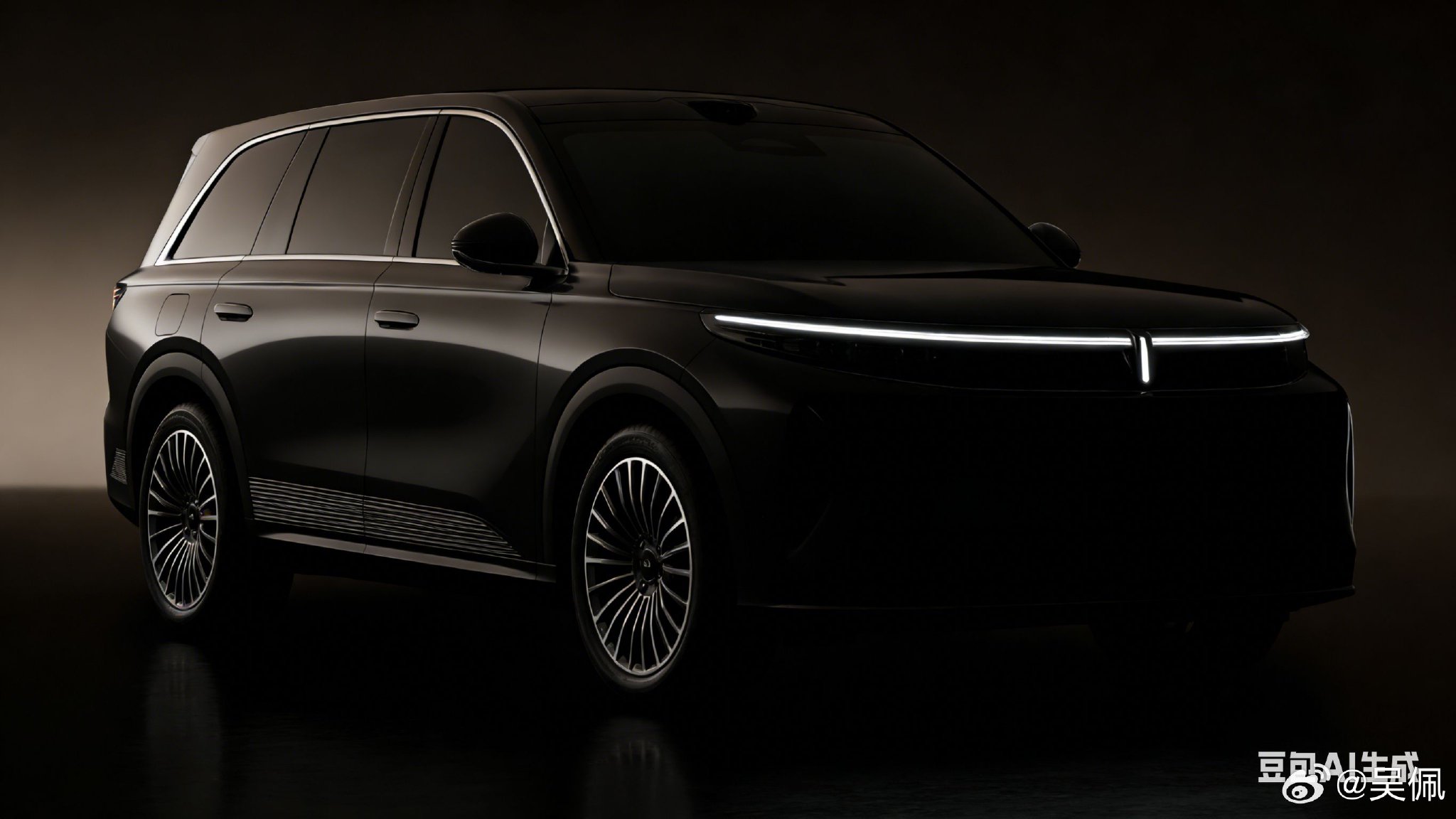 网友用AI绘制魏牌V9X假想图，一张接近官图