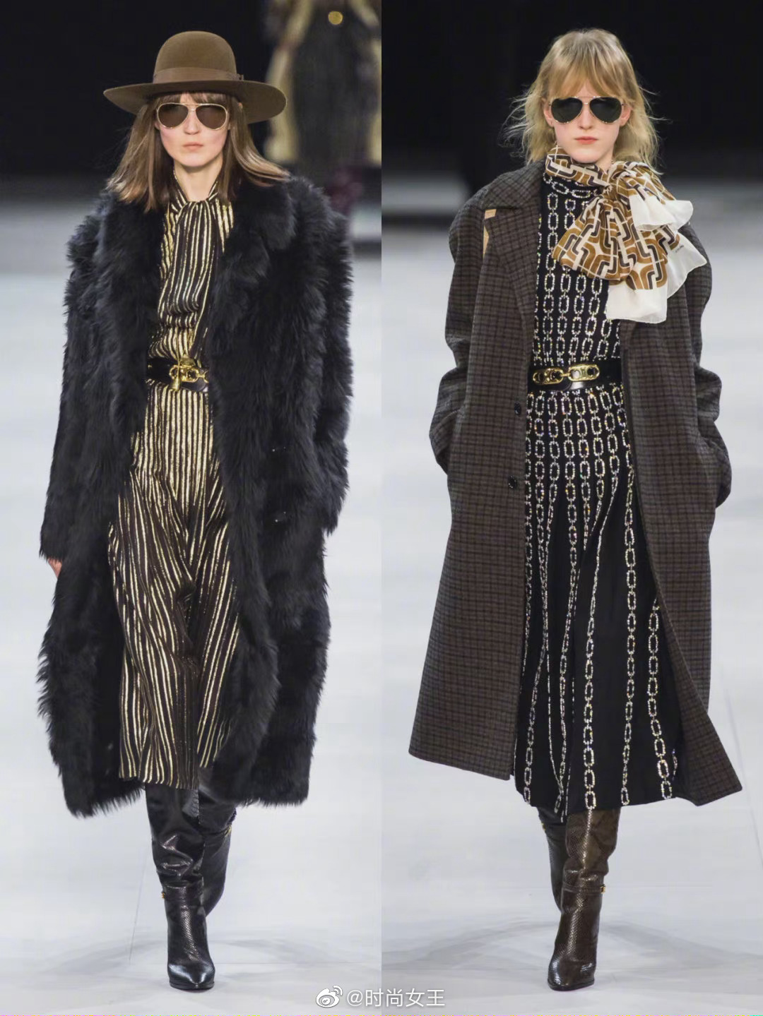 celine2021秋冬秀场,celine2021秋冬秀场图 celine 2019秋冬秀场回顾| 材质的拼接和大地色的搭配