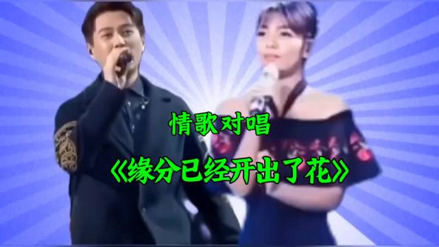 情歌对唱《缘分已经开出了花》，婉转动听，歌声醉人！ 抖音热歌