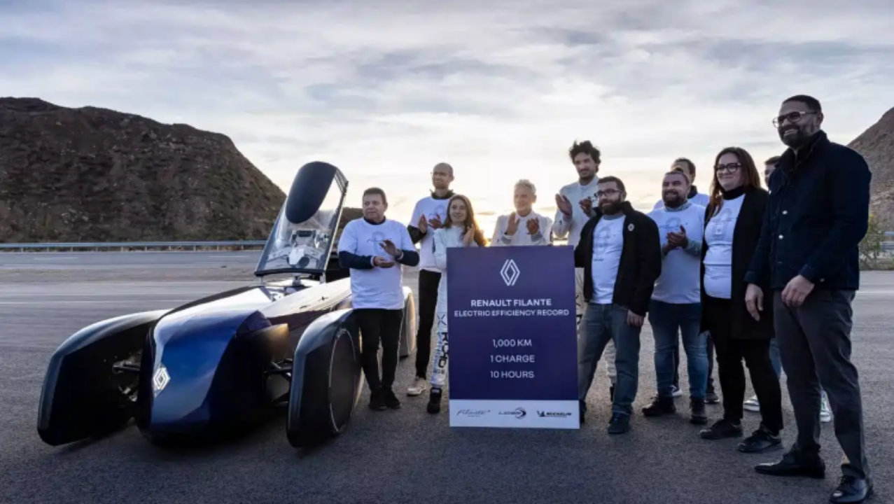 纯电概念车上路表现怎么样？雷诺Filante Record跑出超1000km续航