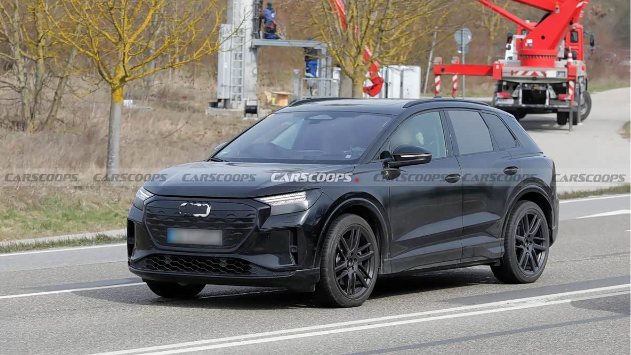 新款奥迪Q4 e-tron谍照曝光，内饰变化最大，副驾屏上车