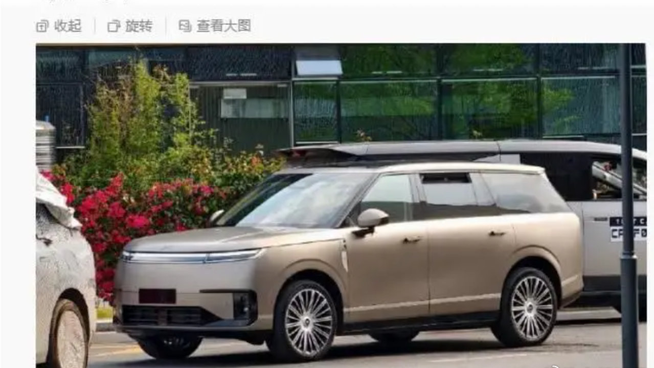 小鹏GX实车曝光，淡金外观配分体大灯，四五月上市