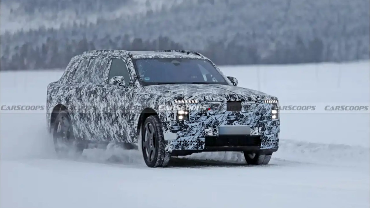 这有可能是劳斯莱斯的第二款纯电车，疑似纯电版库里南谍照曝光